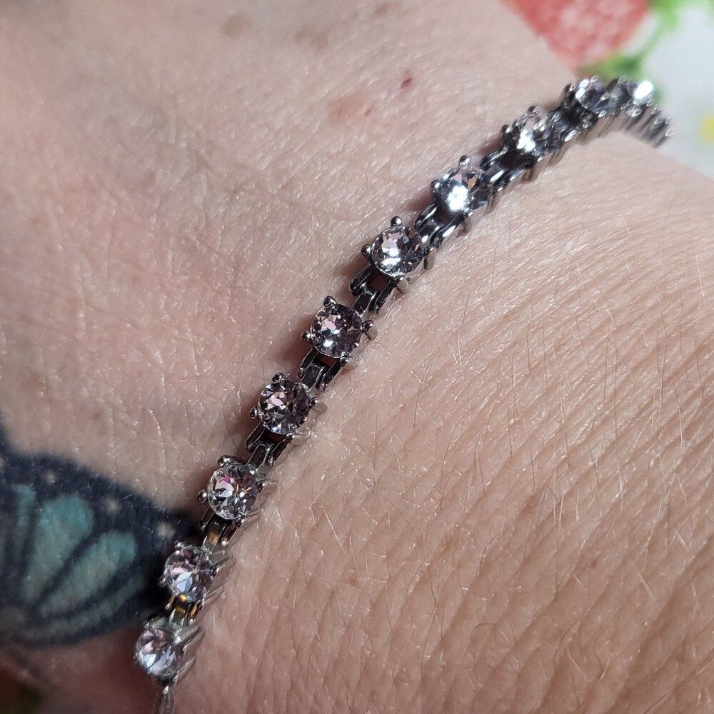 Swarovski Clear Crystal Bolo Bracelet